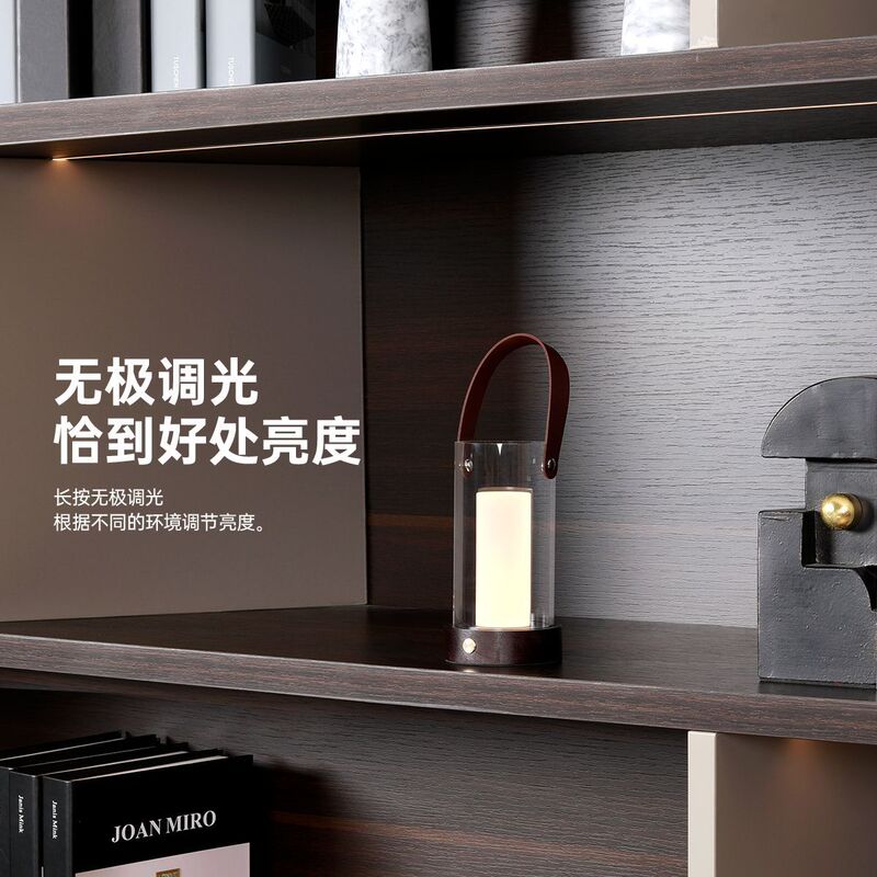 【跨境】实木手提灯户外便携LED露营灯家用USB充电夜灯卧室睡眠灯|undefined