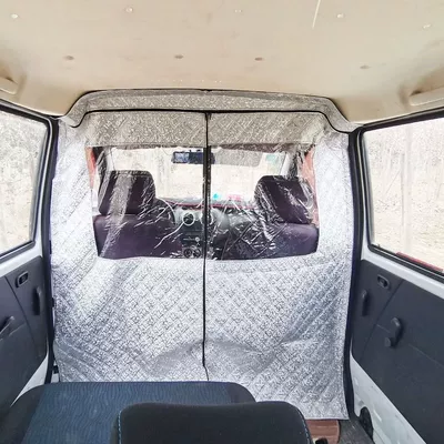 Changan Crossing v5/Changan Ruixing Car Partition Curtain Upgraded Zipper Bread Air-conditioning Curtain Sunscreen and Heat Insulation Curtain (Car curtains) - changan-v5rui-xing-with-zipper-closure