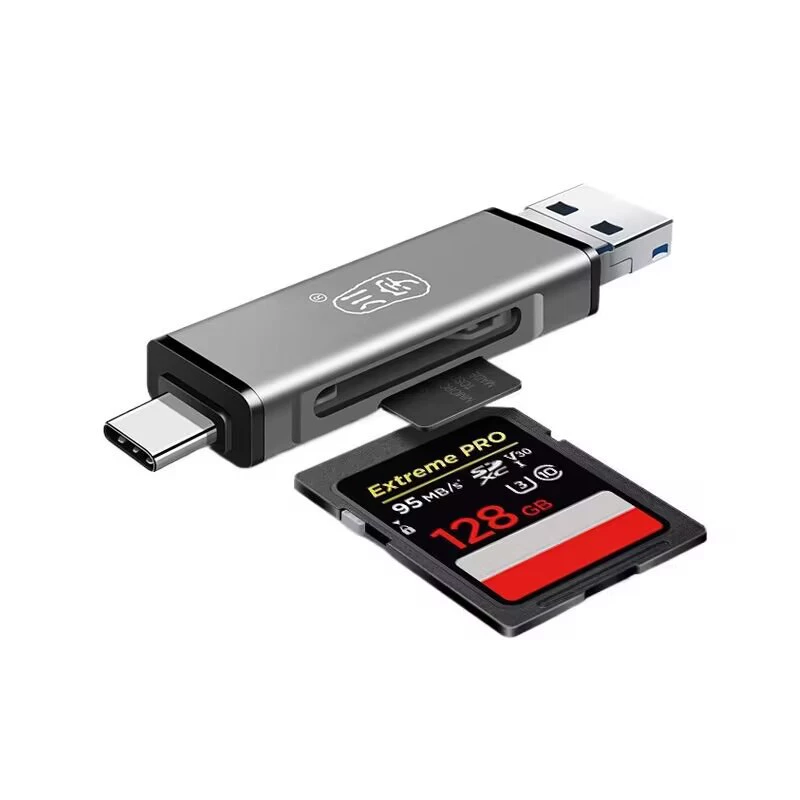 Чжанюй C350 считыватель карт USB 3.0 высокоскоростная SD/TF карта Type-C мобильный телефон компьютер двойного назначения OTG считыватель