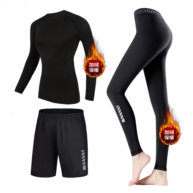 Ski quick-drying clothes women's wicking thermal underwear tight sportswear fitness running suit outdoor equipment autumn and winter