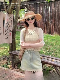 吊带背心;女式针织衫;蕾丝衫雪纺衫