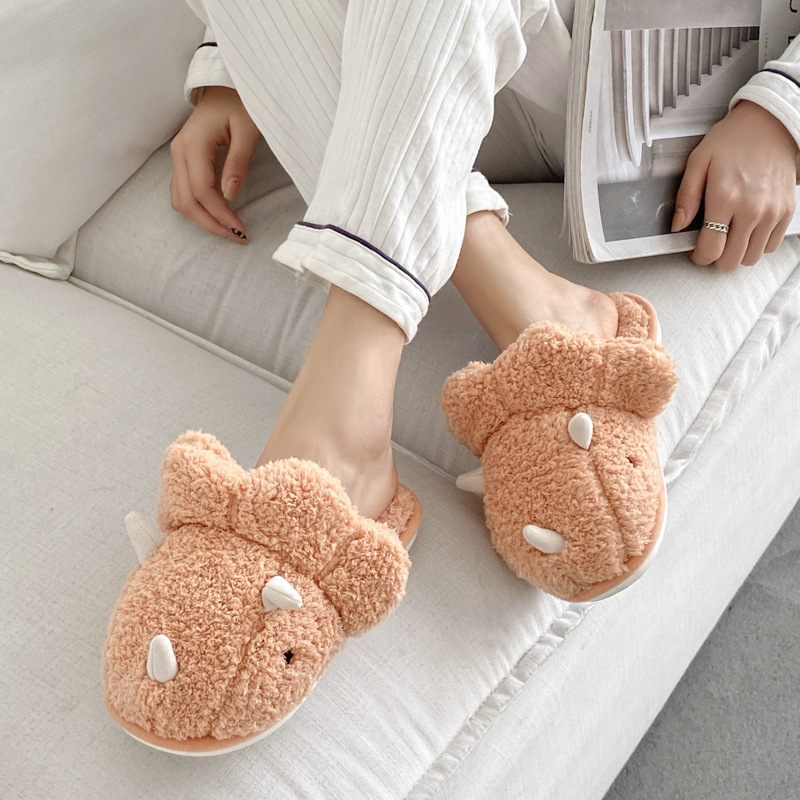 Men's Lady Velvet Closed-Toe Autumn Summer Indoor Outdoor Soft Cushioned Machine Washable Non-Slip Slippers Indoor Shoes_voghion.com