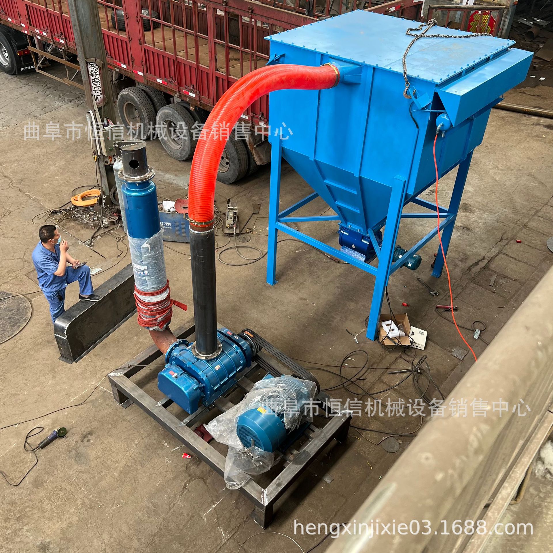 水泥粉100m远气力吸灰机 石膏粉滑石粉气力吸灰机zcjb 自产自销