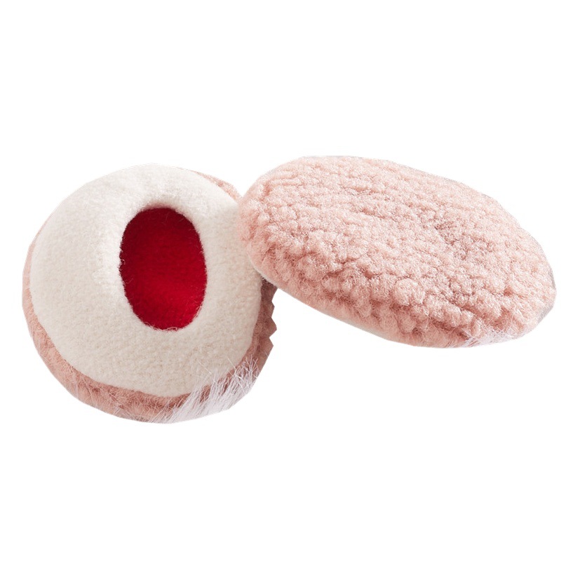 Winter lambswool single ear warm earmuffs plush earmuffs split earmuffs seamless earmuffs men and women independent earmuffs