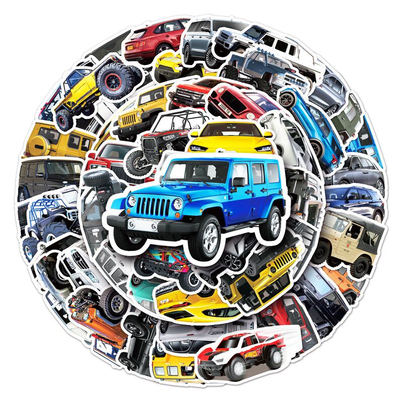 51 City SUV Personality Fashion Self-driving SUV Graffiti Stickers Laptop Car Decoration Stickers