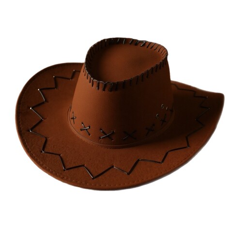 Men's and women's denim sun hats, prairie-style sun hats, Western cowboy hats, and stylish large-brimmed Xinjiang fedoras with suede accents—perfect for couples.