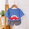 Summer clothing, summer children's set, 2021 collection, western style, 1 years, Korean style