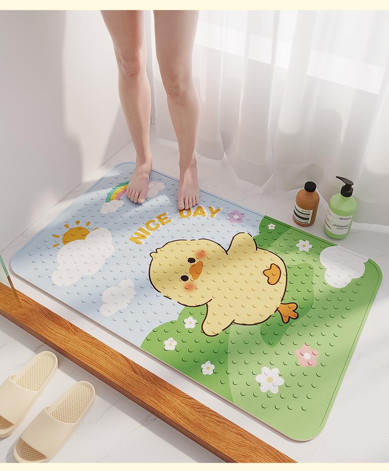 Customized Bathroom Non-Slip Mat, Shower Room Children's Foot Mat, Bathroom Toilet Waterproof Anti-Fall Floor Mat