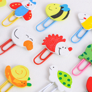 Creative cute animal paper clip bookmark student stationery wholesale June 1 final Christmas gift prizes