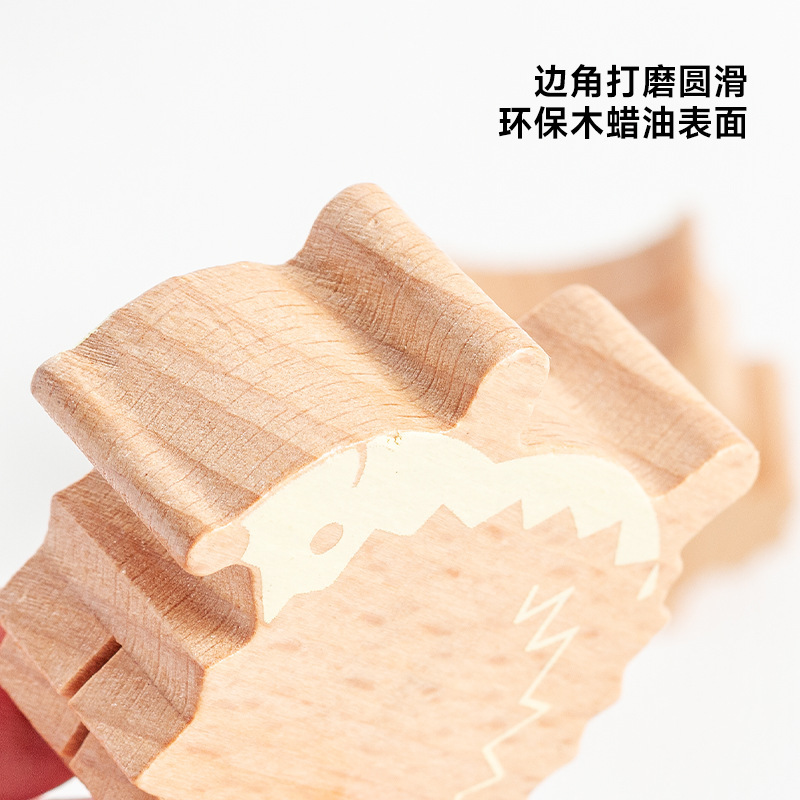 Carpeta de tarjetas de madera adorable animal carpeta de tarjetas de visita carpeta de tarjetas de fotos carpeta de serie de árboles hongos bosques