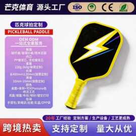 现货工厂跨境碳纤维匹克球拍成人儿童木质拍套装Pickleball户外