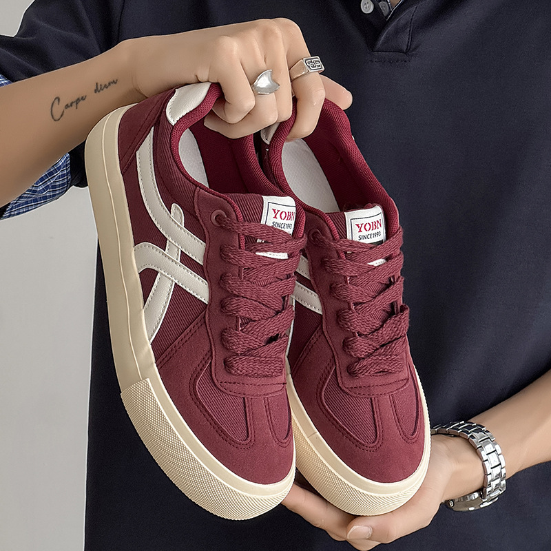 2025新款复古小众德训面包鞋男士百搭休闲鞋潮流运动学生板鞋子