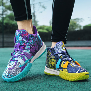 Cross-border mandarin duck basketball shoes 13-year-old high-top men's shoes students 7 sneaker children 9 running shoes 6 training shoes 8