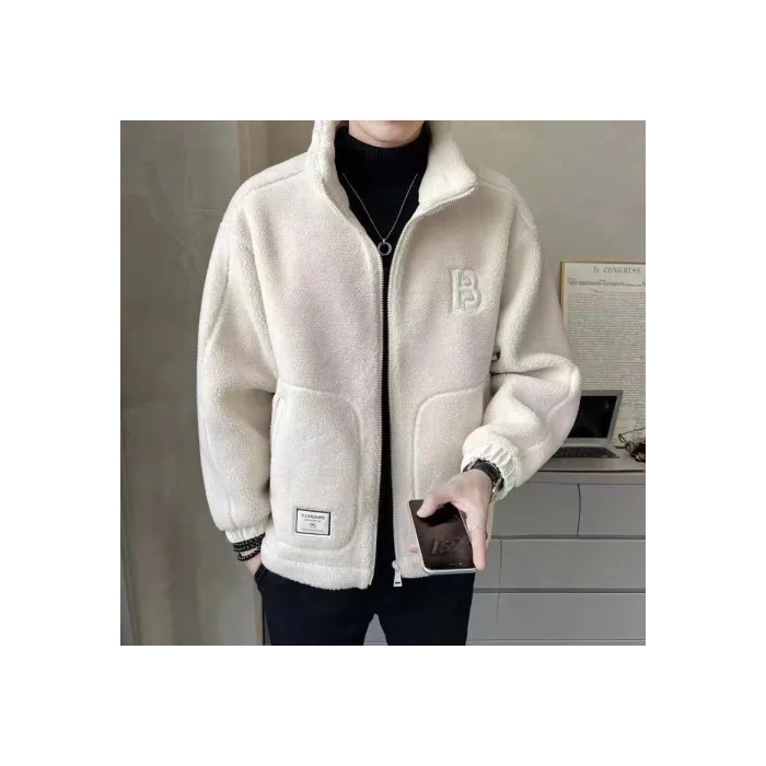 2023 nueva ropa de Cachemira de los hombres de algodón acolchado abrigo de lana forrado engrosada abrigo de los hombres de otoño e invierno de los niños ropa de ocio marca de moda