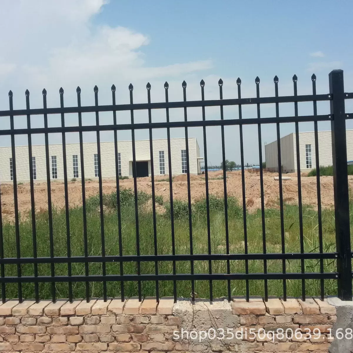锌钢围墙护栏铁艺围栏农村院墙防护栏杆工厂小区别墅学校隔离栅栏