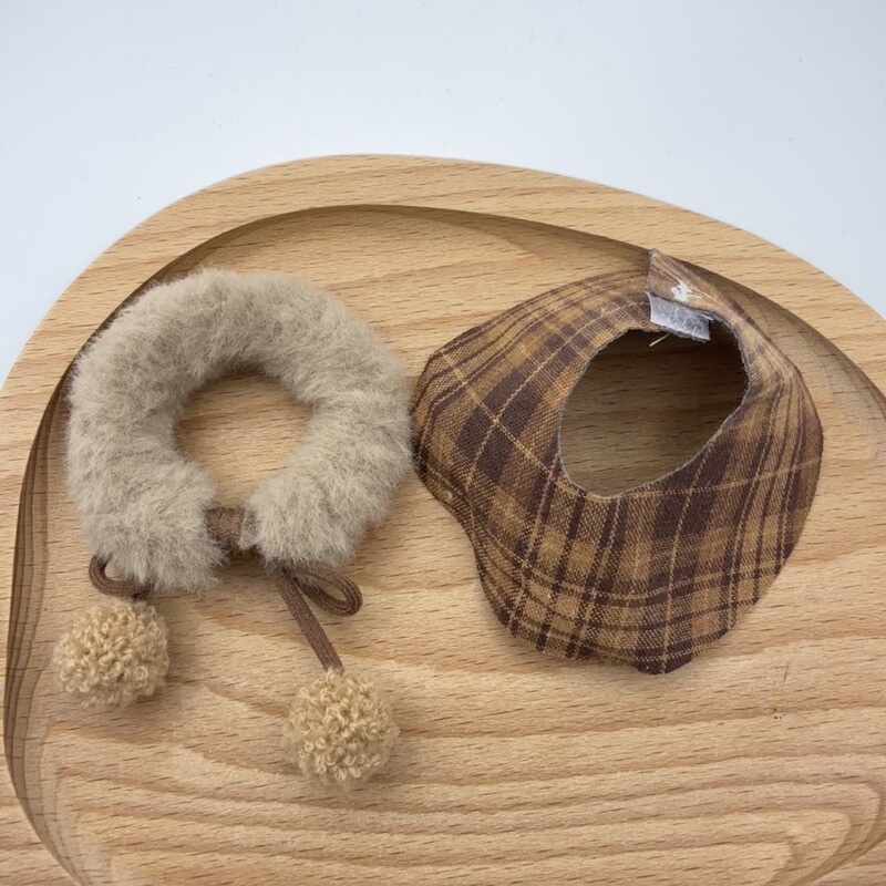 10-20cm autumn and winter cape plush doll clothes, plaid skirt DIY velvet outfit, cute 10-20cm autumn and winter cape plush doll clothes, plaid skirt DIY velvet outfit, cute