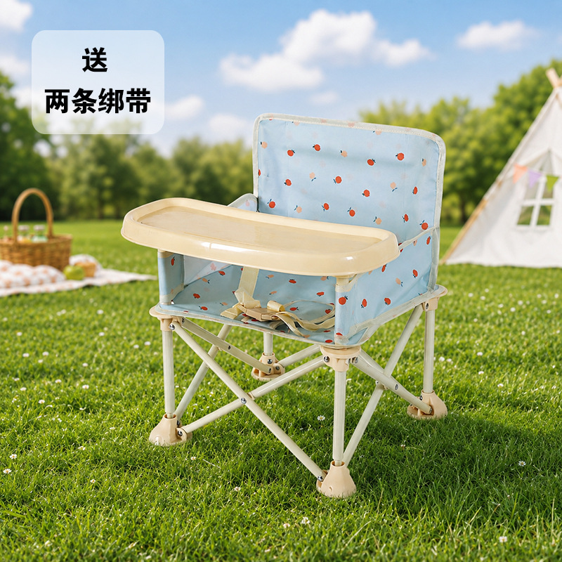 Silla de playa para niños, silla de comedor para bebés baja, plegable con respaldo para bebés que aprenden a sentarse en silla pequeña al aire libre image 10
