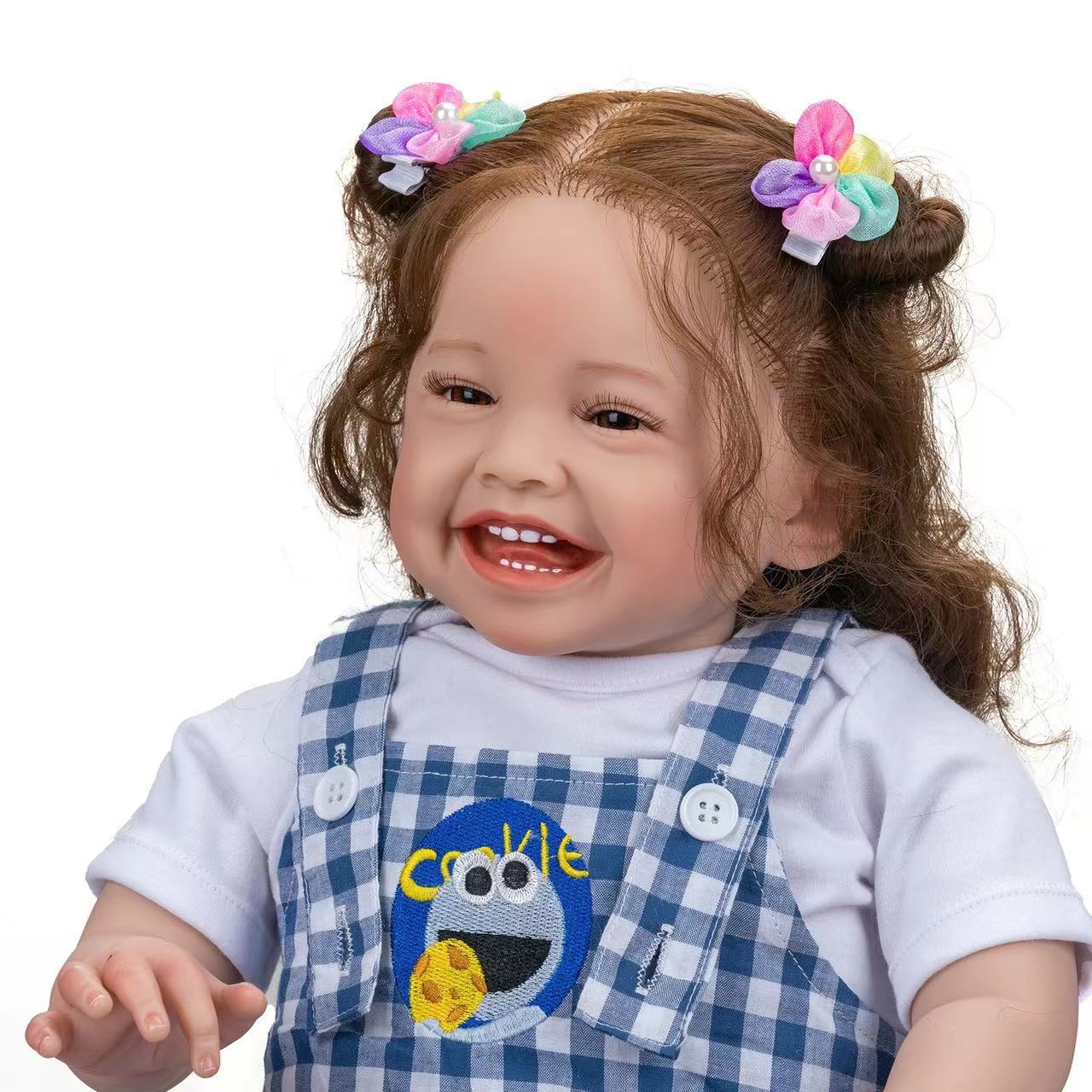 60cm cuerpo de tela de simulación renacer muñeca Mila transfronteriza e-commerce suministro AMAZON EBAY de una sola pieza de entrega