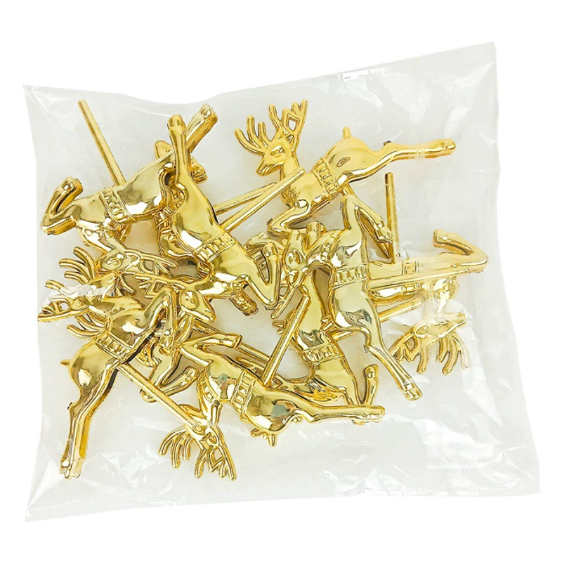 Рождественское украшение для торта, декор для горшечных растений, большой олень, северный олень, подарок Санта-Клауса, снеговик, рождественская елка, сосновые ветви