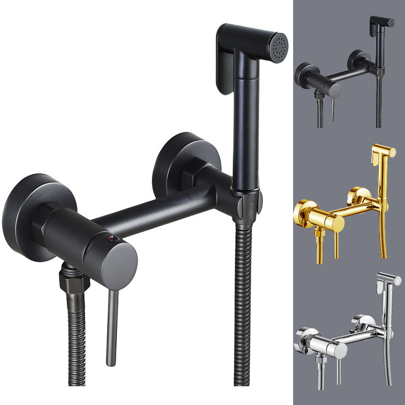 Hot and Cold Water Toilet Spray Gun Faucet Toilet Companion Set Bidet Sprayer Hot and Cold Water Toilet Companion