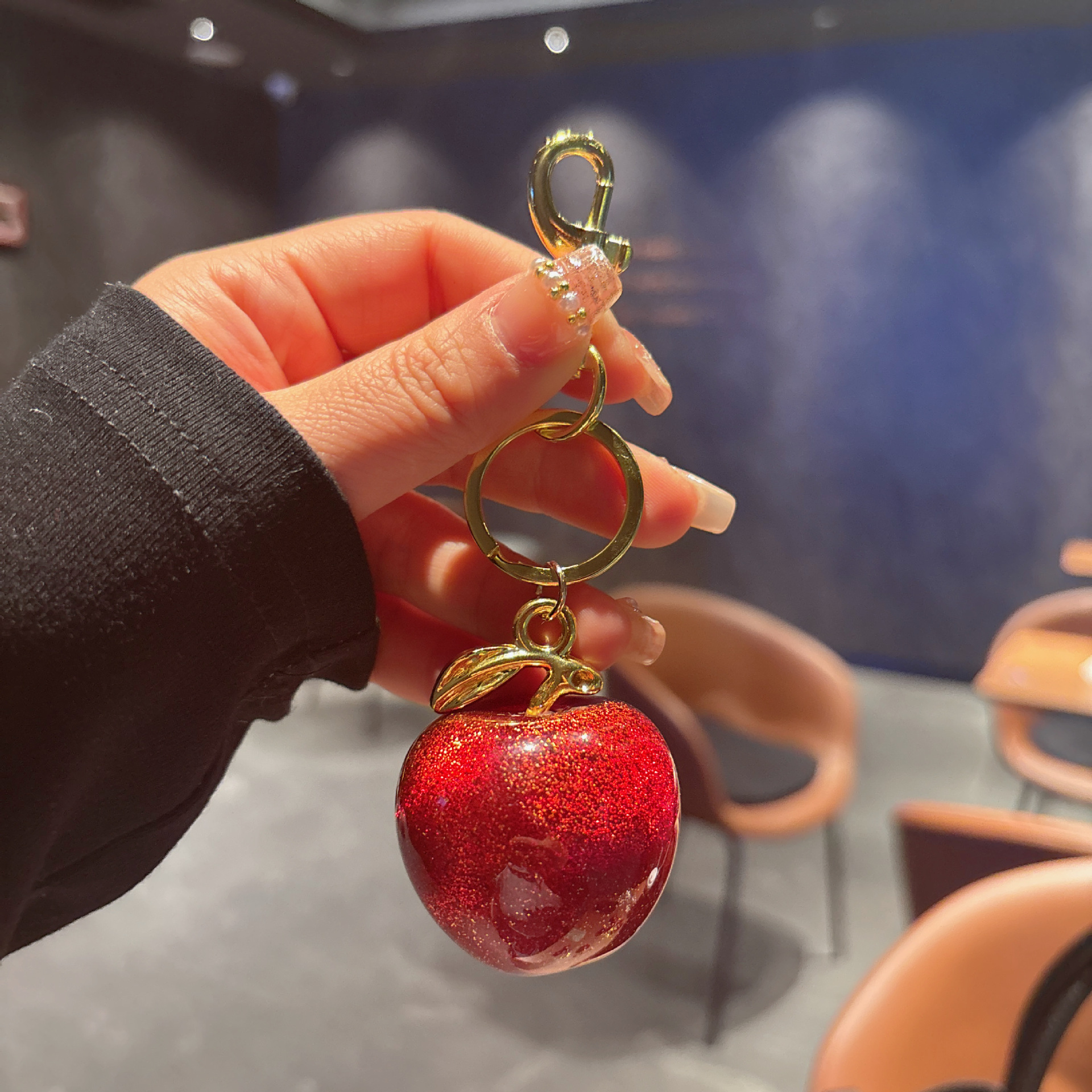 64g Weight Bag Pendant, Keychain Classification 1 Piece Quantity Casual, Street Occasion Resin Material Fruit Pattern Unisex Gender Cute Style 1 Piece Cute Fruit Resin Unisex Bag Pendant Keychain 15