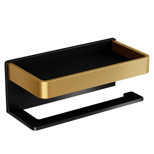 Bathroom punch-free mobile phone tissue box bathroom tissue box storage rack wall-mounted toilet paper box roll paper storage rack