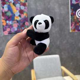抱抱熊猫玩偶夹子小熊猫公仔毛绒玩具布娃娃背包挂件配饰礼物女生