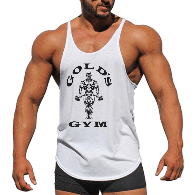 筋肉フィットネスジムウェイトトレーニングベスト 1 センチメートルサスペンダーディープカット I 字型トレーニング服男性用|undefined