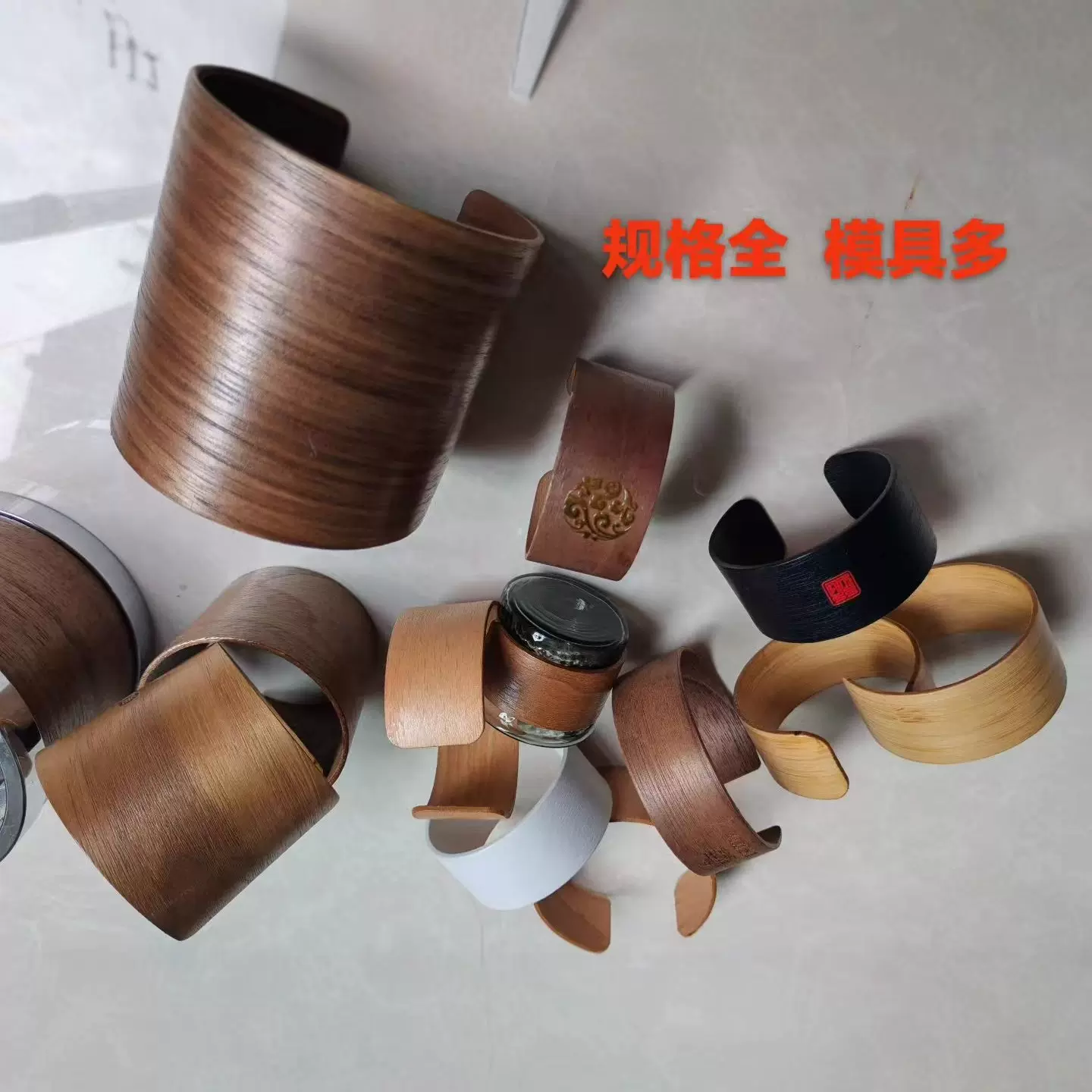 新款竹木榉木浅色杯套、隔热套、木托、卡套、木片、玻璃陶瓷隔热