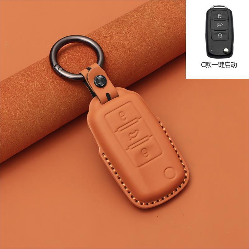 鍵カバーの頭の層の牛革の本革の速騰の宝はマイテンのゴルフの歌の道を探して車のパサートの朗逸を見ます。