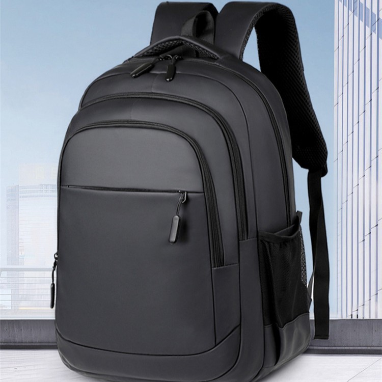 Mochila simple de alta calidad 2025 bolso de computadora de negocios de color sólido bolso de escuela de estudiante de gran capacidad bolso de viaje resistente a las salpicaduras