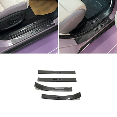 Dekorativ pedal başlıqları Urban Threshold Strip Modification - 4-pieces-of-outer-threshold-abs-carbon-fiber-pattern-for-mg4-ev-urban