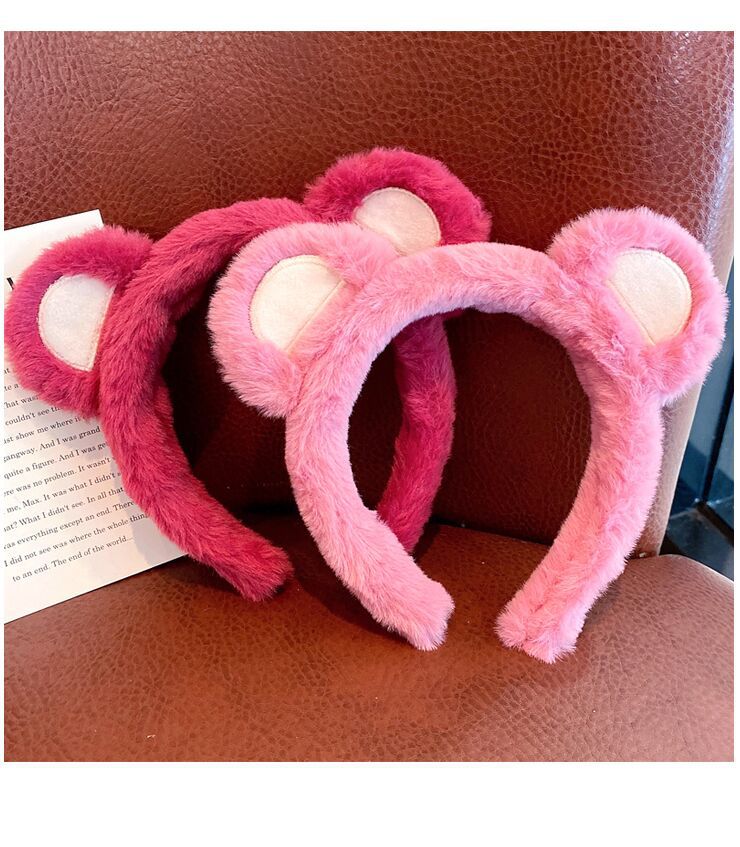 Strawberry Bear Plush Headband