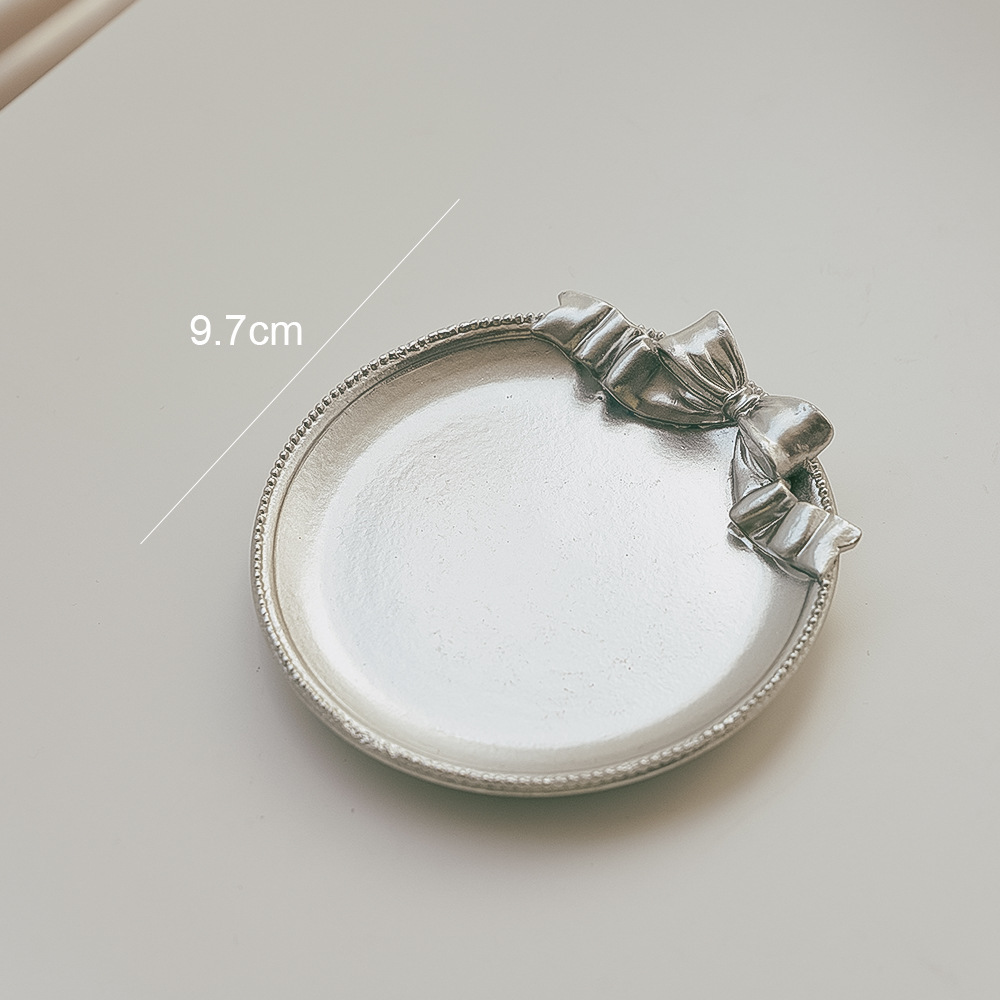 Ins香薫ろうそくトレイベースデスクトップクリエイティブ収納装飾容器軽贅沢レトロ円形燭台置物