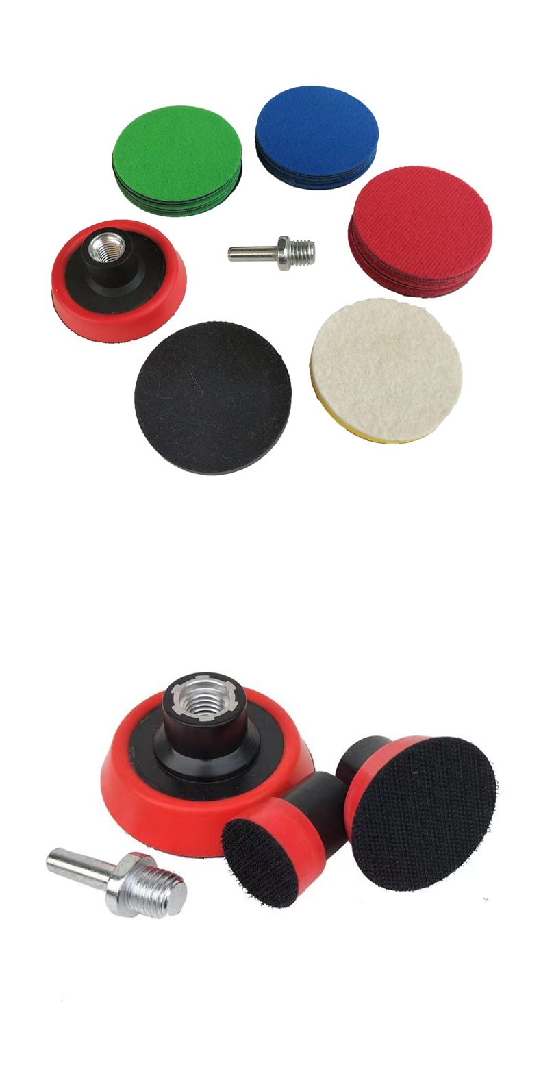 Car windshield repair tool kit, including transparent repair liquid, resin adhesive, and scratch repair solution