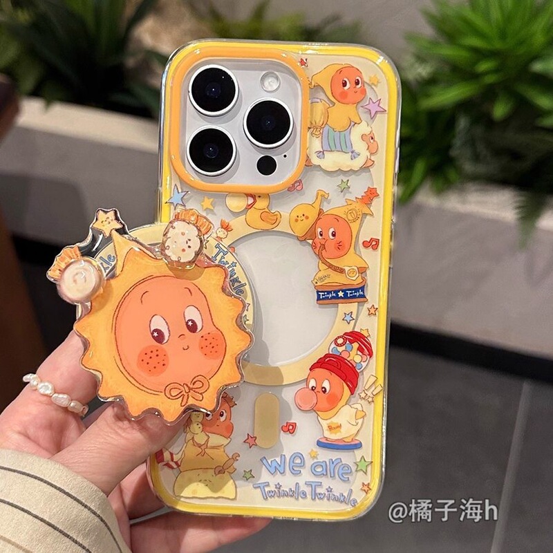 Cartoon Star Villain with Magnetic Suction Suitable for Apple 16Promax Mobile Phone Case Iphone17/15 Soft 13/14 Female Cartoon Star Villain with Magnetic Suction Suitable for Apple 16Promax Mobile Phone Case Iphone17/15 Soft 13/14 Female