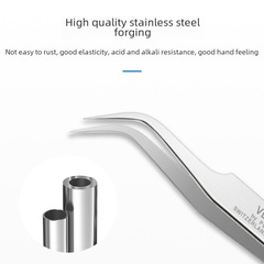 VETUS anti-counterfeiting traceable stainless steel high-precision industrial special hard tweezers for manual hair removal, non-magnetic