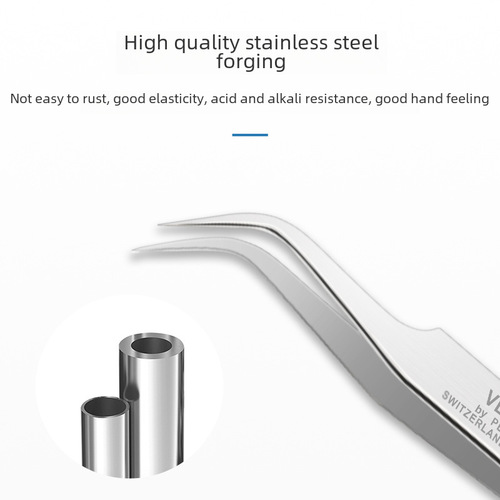 VETUS anti-counterfeiting traceable stainless steel high-precision industrial special hard tweezers for manual hair removal, non-magnetic