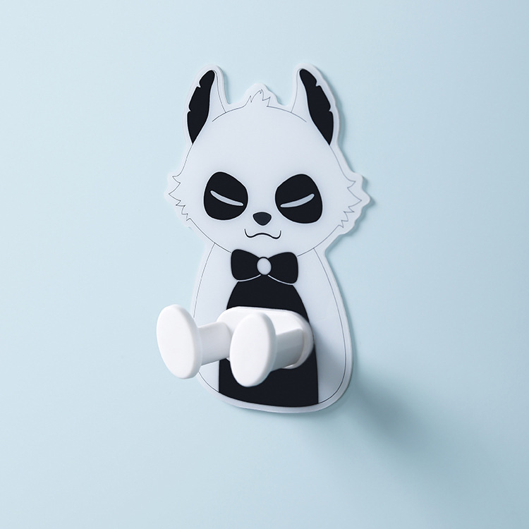 Enchufe de alimentación gancho de perforación libre de alambre fuerte estante de cocina y baño montado en la pared de almacenamiento tarjeta de cable sin fisuras titular de la etiqueta