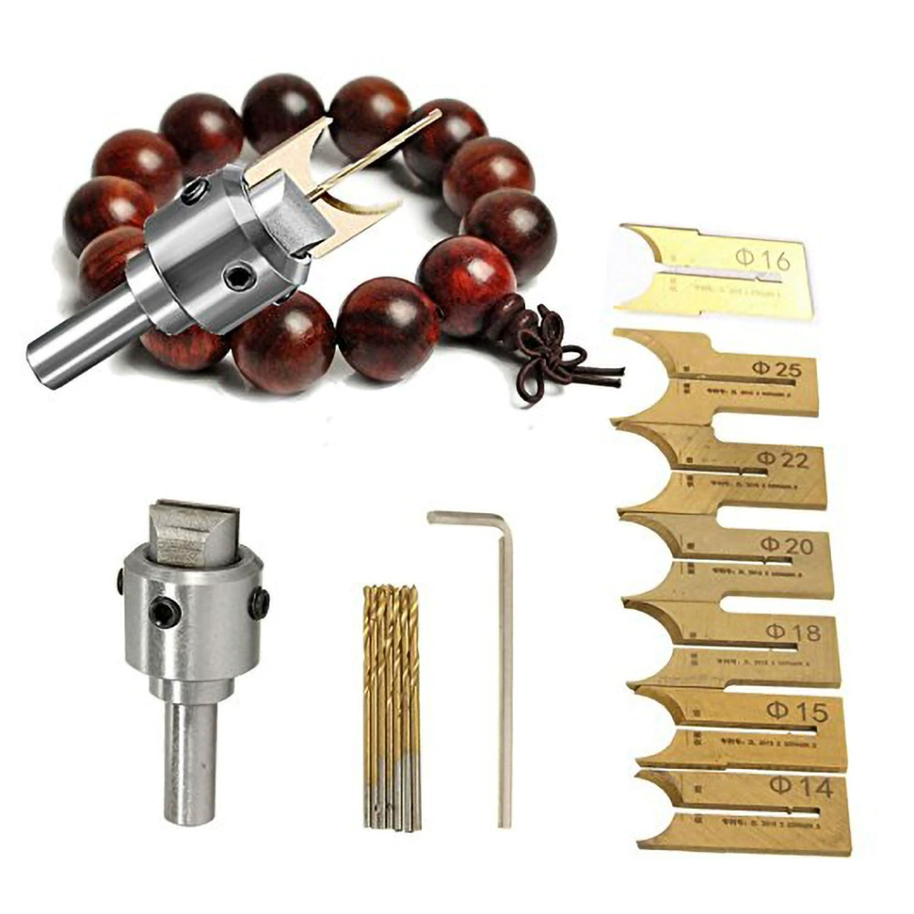 Rosary with round beads, metal blade, bead bracelet handmade