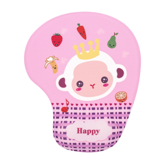 Protector de muñeca alfombrilla de ratón 3D Oficina antideslizante almohadilla suave almohadilla de silicona protector de muñeca computadora de dibujos animados protector de muñeca alfombrilla de ratón al por mayor