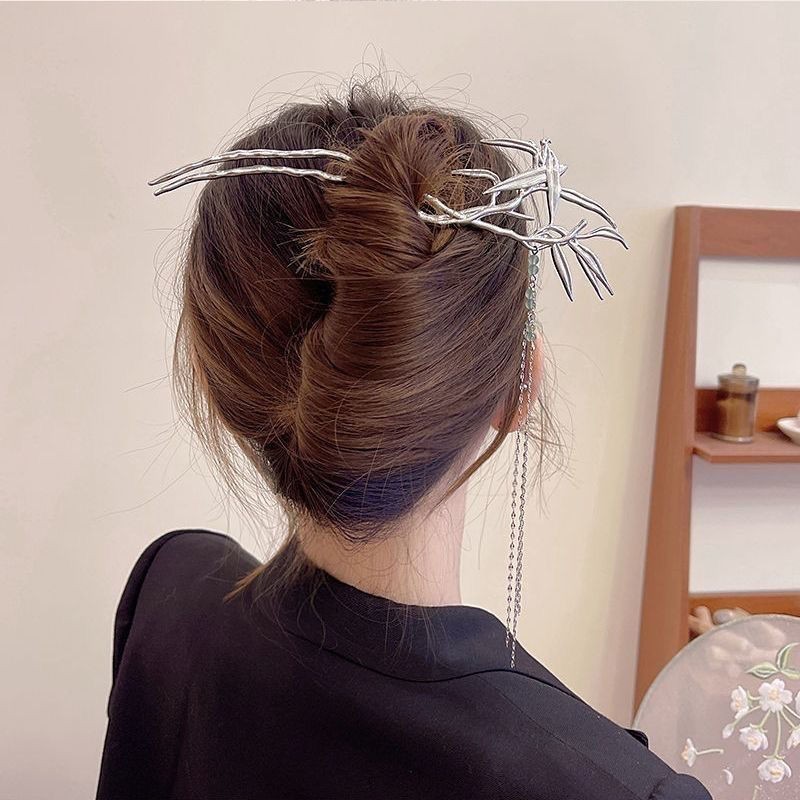 Horquilla de sensación de alto nivel de borla de estilo antiguo para mujer nueva horquilla de estilo chino