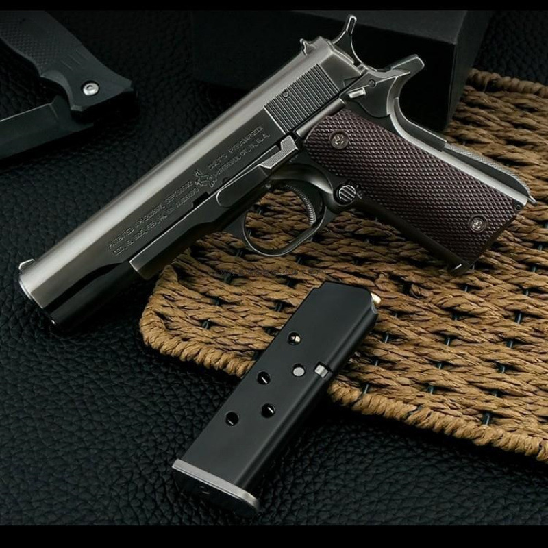 成年人合法玩具枪仿真玩具炝1911金属手枪模型1:2.05可发射柯尔特