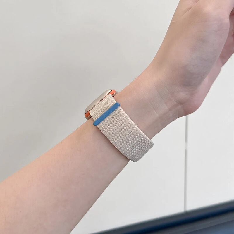 ins は iwatch ナイロンループマジックストラップ S10 Apple s9 ウォッチ SE スポーツ 8/7/男性と女性のリストバンドに適しています。|undefined