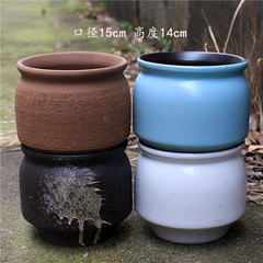 宜興紫砂植木鉢創意家庭多肉植物小陶缶家庭用緑植ベランダ大植木鉢陶磁器陶缶