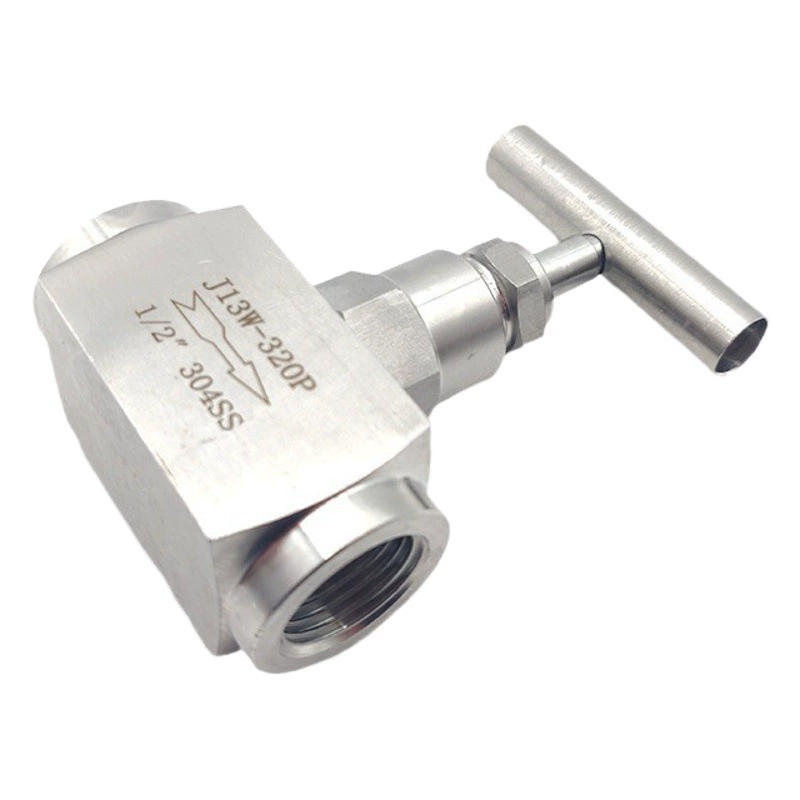 Игольчатый клапан с внутренним проводом из нержавеющей стали 304 J13W320P, запорный клапан с резьбой высокого давления G1/2, высокотемпературный гидравлический игольчатый клапан NPT