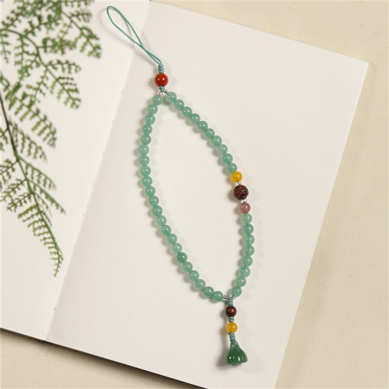Organic mobile phone jade, strap, protective short sophisticated pendant