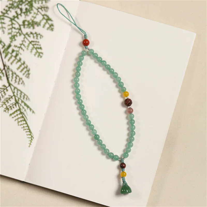 Organic mobile phone jade, strap, protective short sophisticated pendant