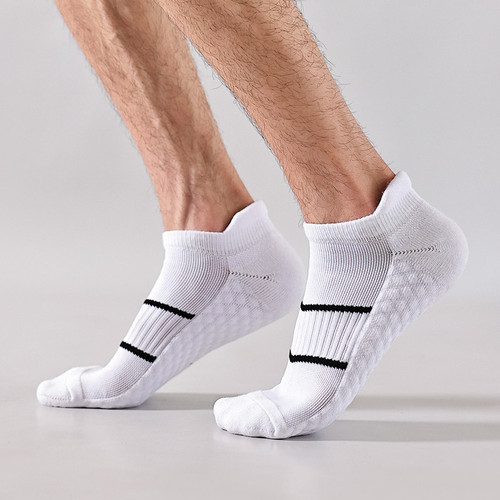 Professional basketball socks, running socks, men's and women's yoga trampoline socks, thickened towel bottom, non-slip cotton sports socks, trendy