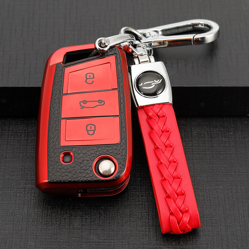 Suitable for Volkswagen key cases: Sagitar, Bora, Polo, Tiguan L, T-Cross, Golf 7, Lavida, Magotan, and Passat keychains